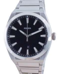 Fossil Everett Black Dial Stainless Steel Quartz FS5821 Men's Watch