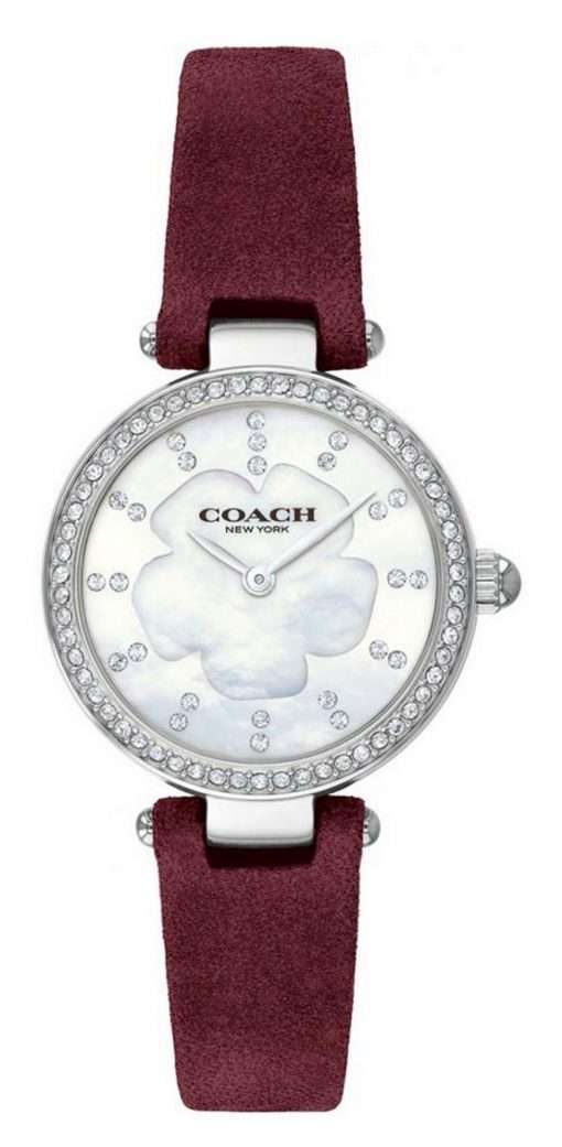 Coach Park Crystal Accents Leather 14503102 Womens Watch