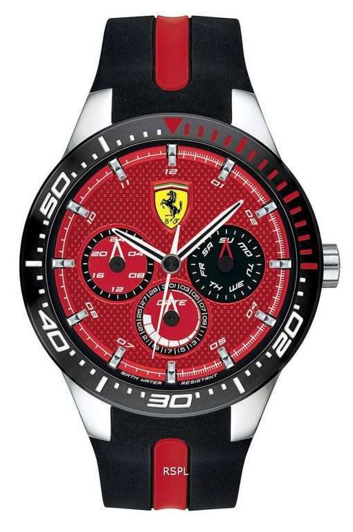 Ferrari Scuderia Redrev T Silicon Band Quartz 0830588 Mens Watch