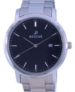 Westar Black Dial Stainless Steel Quartz 50243 STN 103 Womens Watch
