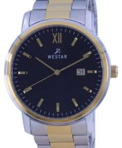 Westar Black Two Tone Stainless Steel Quartz 50245 CBN 103 Mens Watch