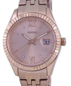 Fossil Scarlette Micro Rose Gold Tone Dial Quartz ES4992 Womens Watch