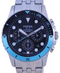 Fossil FB-01 Chronograph Black Dial Quartz FS5827 100M Mens Watch
