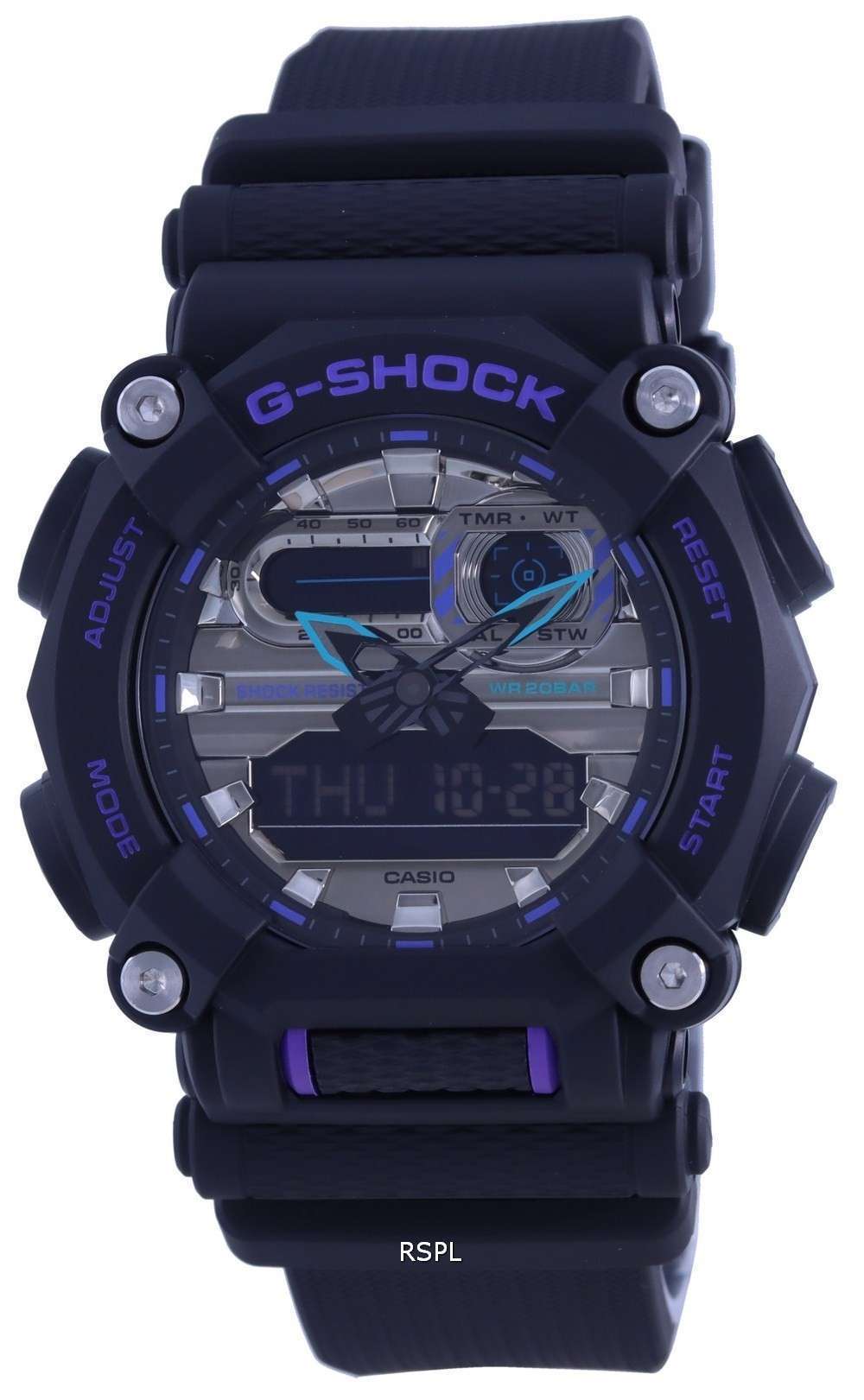 Casio G-Shock Analog Digital Resin Strap GA-900AS-1A GA900AS-1 Mens 200M Watch