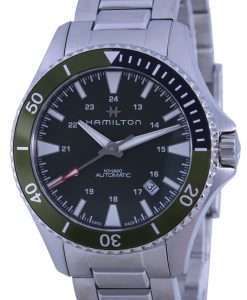 Hamilton Khaki Navy Scuba Green Dial Automatic H82375161 100M Mens Watch