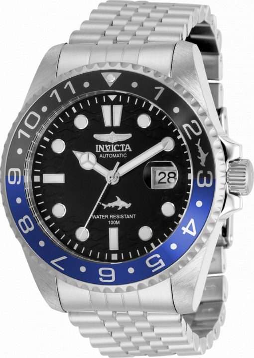 Invicta Pro Diver Black Dial Stainless Steel Automatic 35150 100M Mens Watch