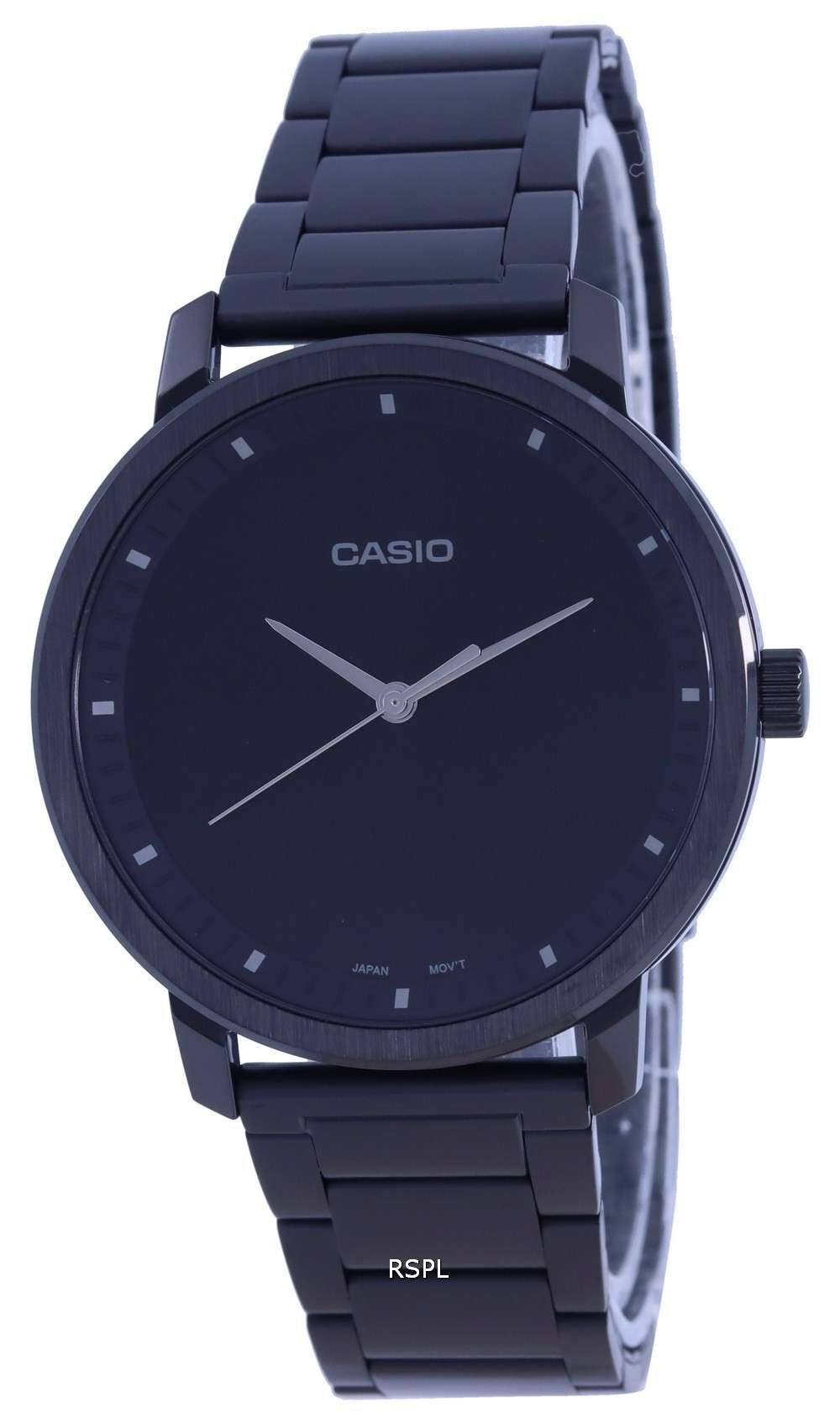 Casio Analog Black Dial Stainless Steel MTP-B115B-1E MTPB115B-1 Mens Watch