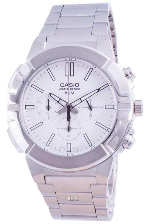 Casio Multi Hands Analog Quartz Chronograph MTP-E500D-7A MTP-E500D-7 Mens Watch