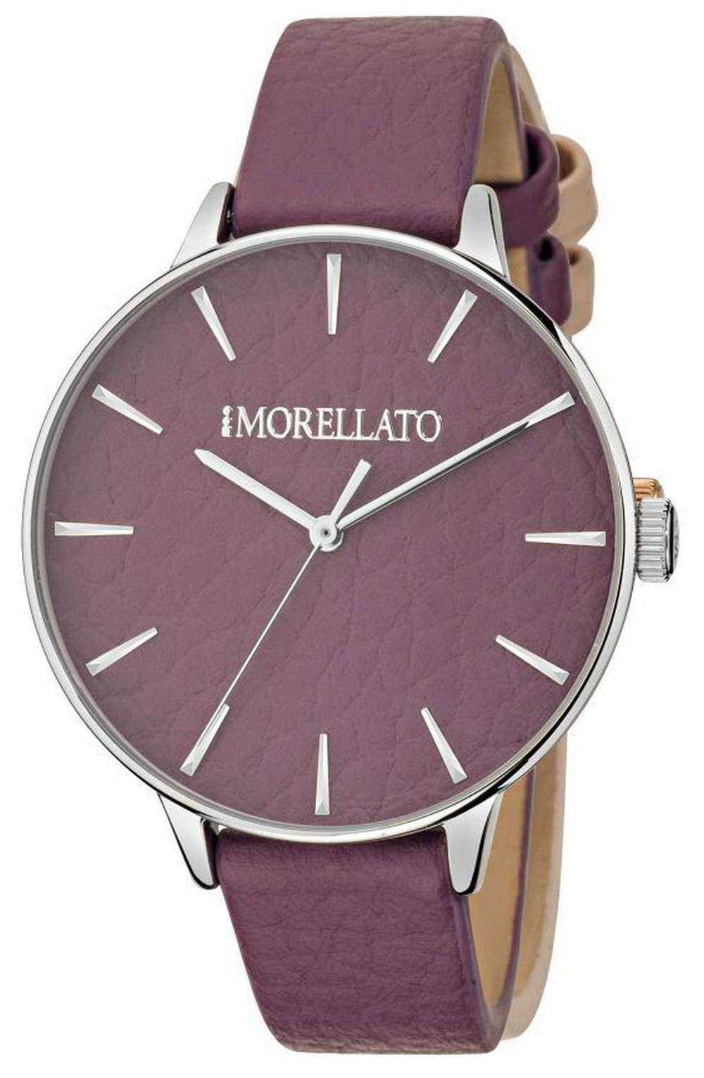 Morellato Ninfa Purple Dial Leather Strap Quartz R0151141518 Womens Watch