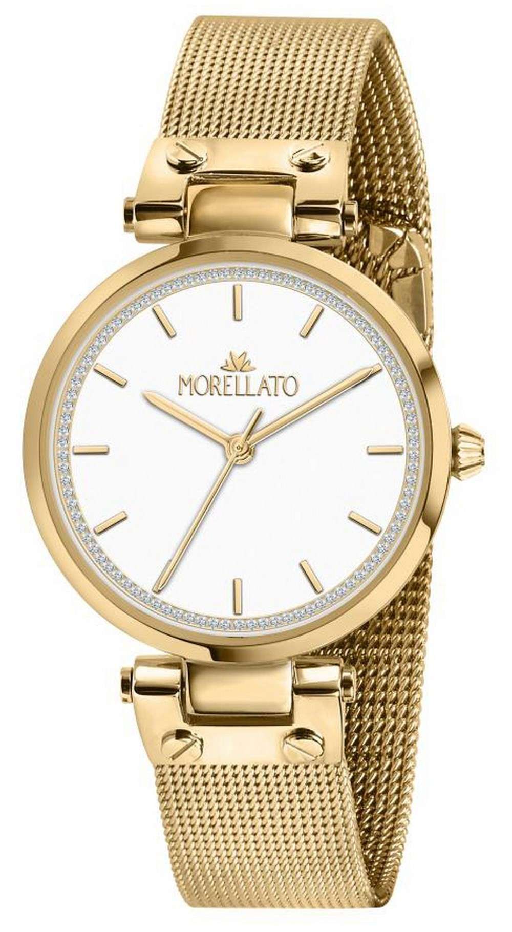 Morellato Shine White Dial Gold Tone Stainless Steel Quartz R0153162503 Womens Watch