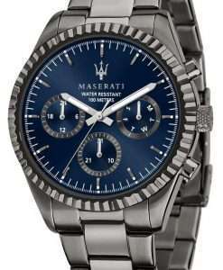 Maserati Competizione Blue Dial Stainless Steel Quartz R8853100019 100M Mens Watch