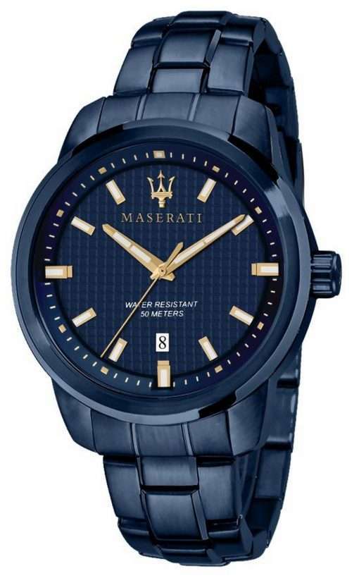 Maserati Blue Edition Blue Dial Stainless Steel Quartz R8853141002 Mens Watch