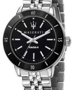 Maserati Successo Black Dial Stainless Steel Solar R8853145506 Womens Watch