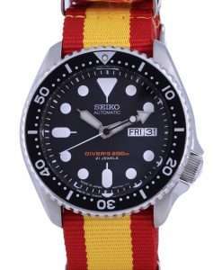 Seiko Automatic Divers Japan Made Polyester SKX007J1-var-NATO29 200M Mens Watch