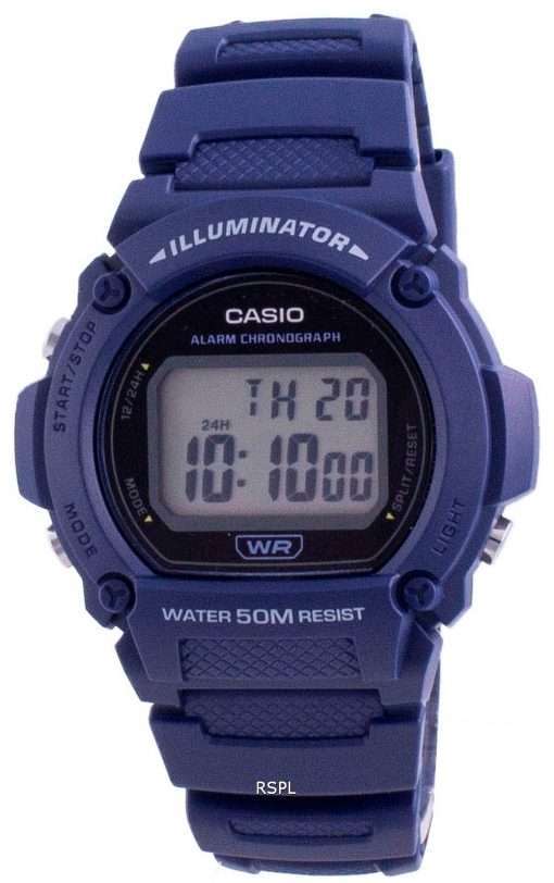 Casio Youth Illuminator Digital W-219H-2A W-219H-2 Mens Watch