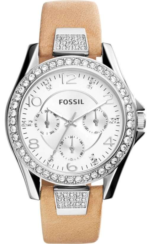 Fossil Riley Multifunction Quartz Crystals Accents ES3889 Women's Watch
