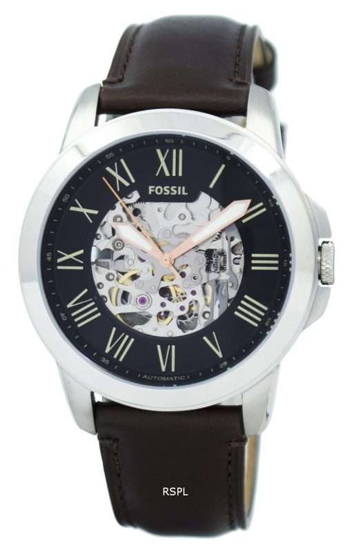 Fossil Grant Automatic Black Skeleton Dial ME3100 Men's Watch