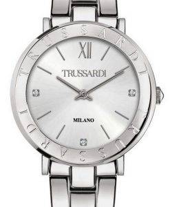 Trussardi T-Vision Crystal Accents Stainless Steel Quartz R2453115508 Womens Watch