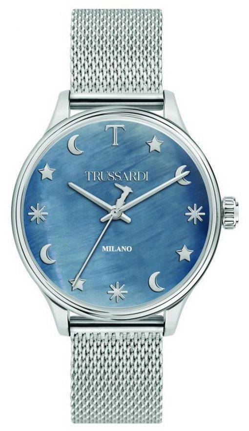 Trussardi T-Complicity Blue Dial Stainless Steel Quartz R2453130504 Womens Watch
