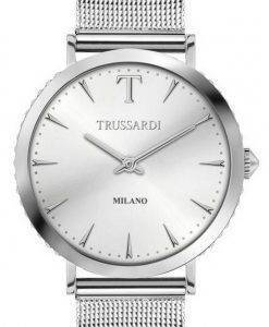 Trussardi T-Motif Crystal Accents Stainless Steel Quartz R2453140502 Womens Watch