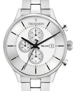 Trussardi T-Complicity Chronograph Silver Dial Stainless Steel R2473630004 Mens Watch