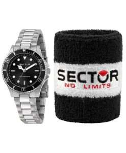 Sector 230 Black Dial Stainless Steel Quartz R3253161529 100M Women's Watch