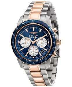Sector 550 Chronograph Blue Dial Two Tone Stainless Steel Quartz R3273993001 100M Men's Watch