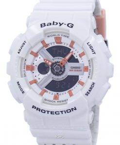 Casio Baby-G Shock Resistant World Time Analog Digital BA-110PP-7A2 Womens Watch