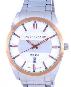 Independent Stainless Steel White Dial Quartz IB5-331-11.G 100M Mens Watch