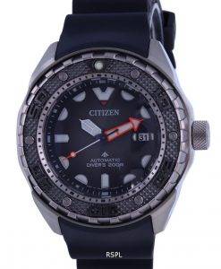 Citizen Promaster Marine Titanium Black Dial Automatic Divers NB6004-08E 200M Mens Watch
