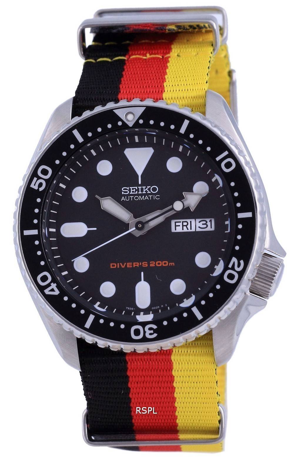 Seiko Automatic Divers Polyester SKX007K1-var-NATO26 200M Mens Watch