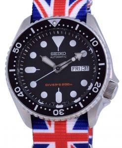 Seiko Automatic Divers Polyester SKX007K1-var-NATO28 200M Mens Watch