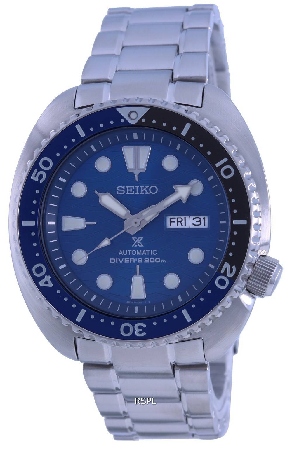 Seiko Prospex Save The Ocean Blue Dial Automatic Divers SRPD21 SRPD21K1 SRPD21K 200M Mens Watch