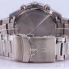 Bulova Chronograph Stainless Steel Black Dial Quartz 98B344 100M Mens Watch 4