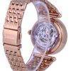 Fossil Lyric Crystal Accents Rose Gold Stainless Steel Skeleton Dial Automatic ME3198 Womens Watch 3