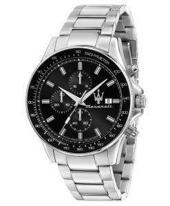 Maserati Sfida Chronograph Black Dial Quartz R8873640015 100M Mens Watch