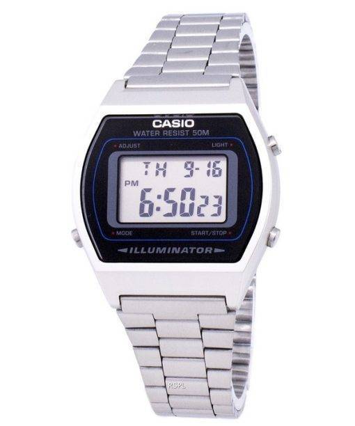 Casio Digital Quartz Stainless Steel Illuminator B640WD-1AVDF B640WD-1AV Men's Watch