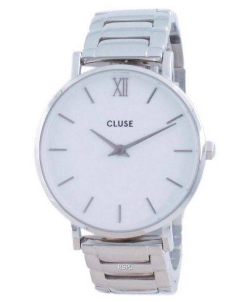 Cluse Minuit 3-Link White Dial Stainless Steel Quartz CW0101203026 Womens Watch