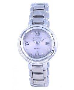 Citizen Diamond Accents Stainless Steel Silver Dial Eco-Drive EX1120-53X.G Womens Watch