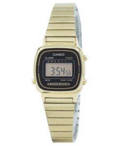 Casio Digital Stainless Steel Alarm Timer LA670WGA-1DF LA670WGA-1 Women's Watch