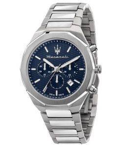 Maserati Stile Chronograph Blue Dial Quartz R8873642006 100M Men's Watch