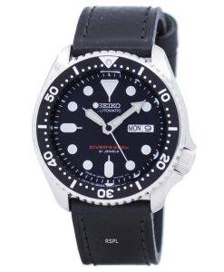 Seiko Automatic Diver's Ratio Black Leather SKX007J1-LS8 200M Men's Watch