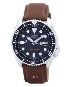 Seiko Automatic Diver's 200M Ratio Brown Leather SKX007K1-LS12 Men's Watch