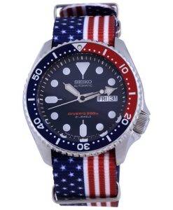 Seiko Automatic Divers Polyester Japan Made SKX009J1-var-NATO27 200M Mens Watch