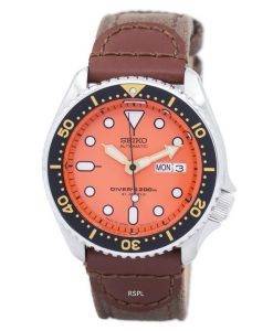 Seiko Automatic Diver's Canvas Strap SKX011J1-NS1 200M Men's Watch