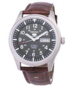 Seiko 5 Sports Automatic Ratio Brown Leather SNZG09K1-LS7 Men's Watch