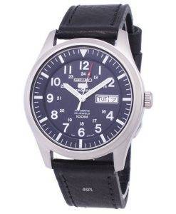 Seiko 5 Sports Automatic Ratio Black Leather SNZG11K1-LS8 Men's Watch
