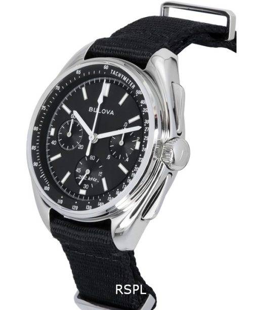 Bulova Lunar Pilot Special Edition Chronograph Black Dial Quartz 96A225 Men's Watch