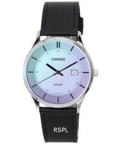 Casio Standard Analog Leather Strap Multicolor Dial Quartz MTP-E605L-7E MTPE605L-7E Men's Watch