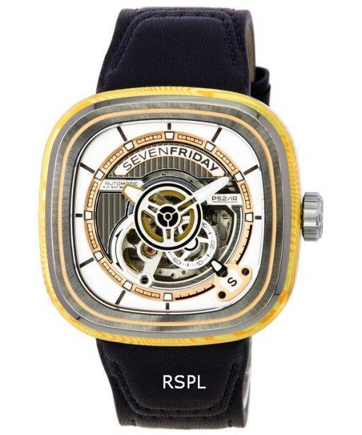 Sevenfriday P-Series Cuxedo Skeleton Dial Automatic PS2/02 SF-PS2-02 Men's Watch